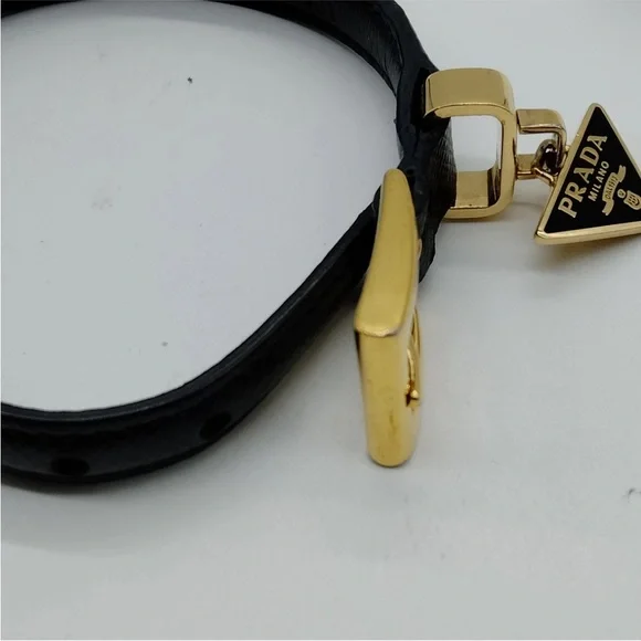 PRADA Saffiano Leather Bracelet - Picture 8 of 11